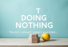 The Art of Doing Nothing: Why You Should Stop Trying So Hard The Art of Doing Nothing: Why You Shouldn't Try So Hard