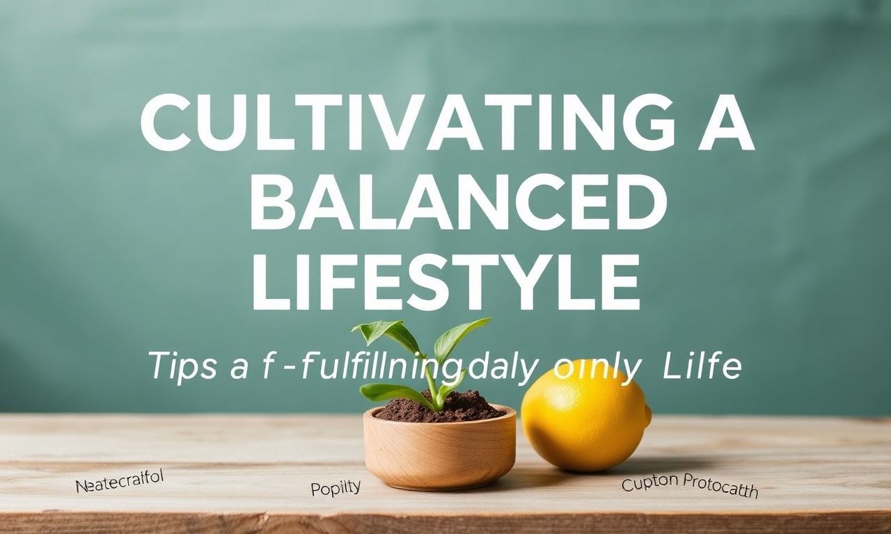 Cultivating a Balanced Lifestyle: Tips for a Fulfilling Daily Life