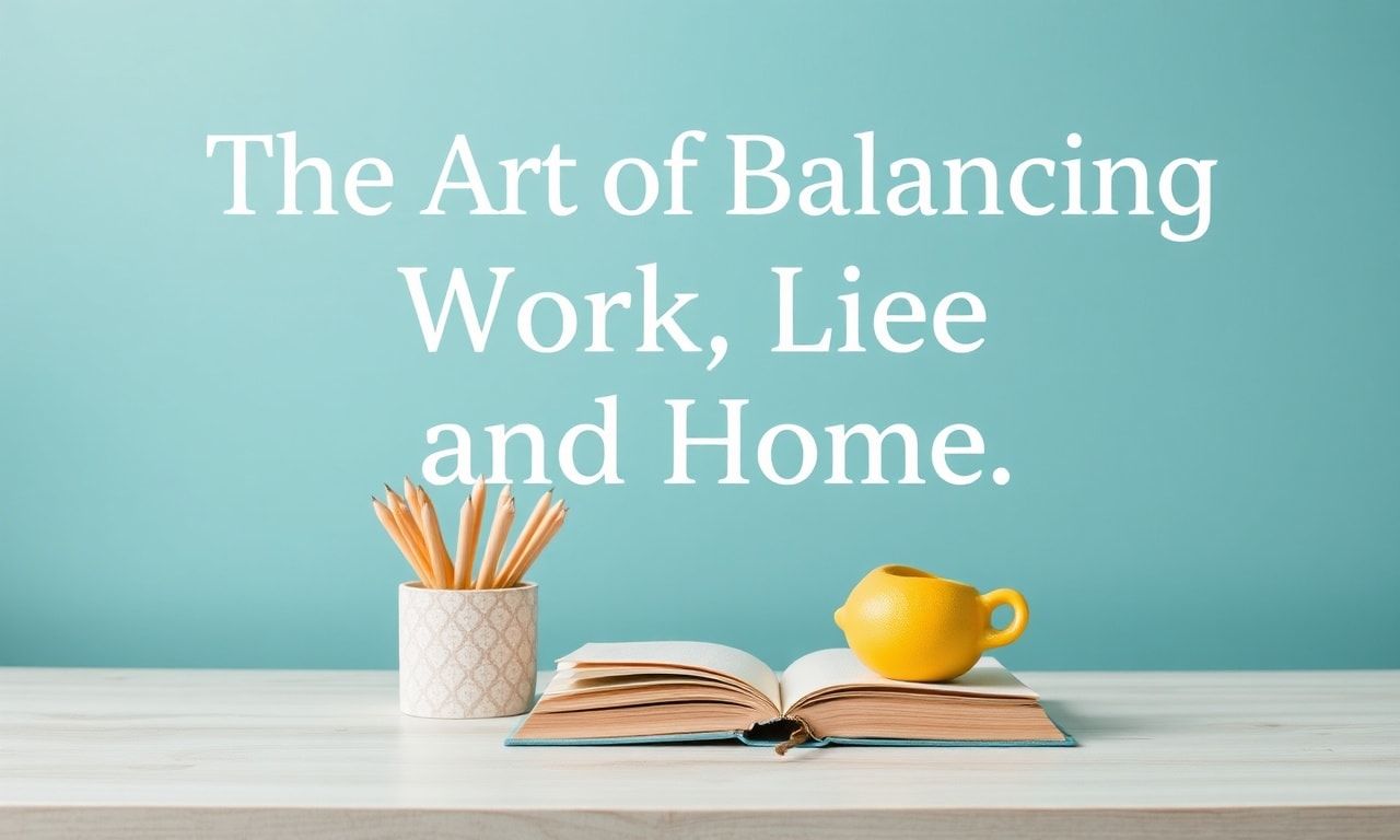 The Art of Balancing Work, Life, and Home: A Modern Guide