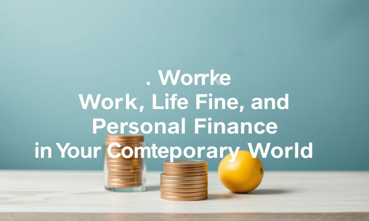 The Art of Balancing Work, Life, and Personal Finance in the Modern World