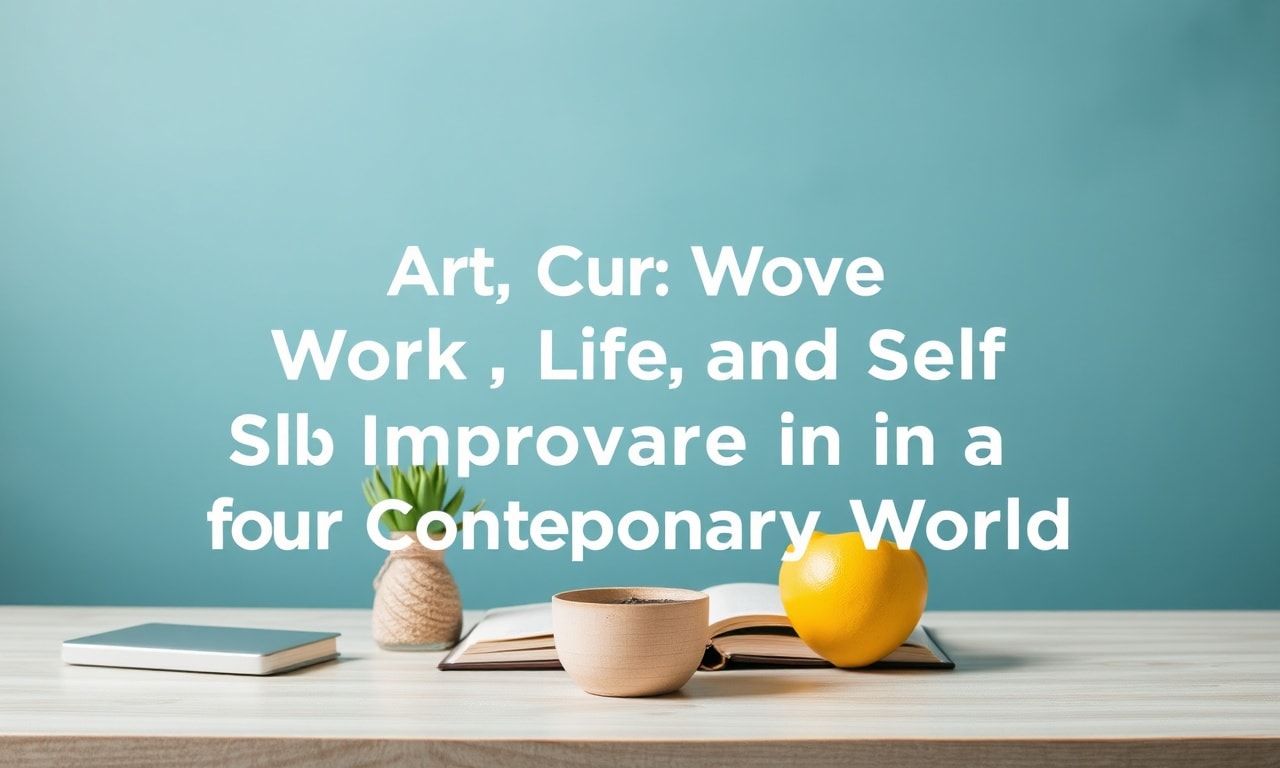 The Art of Balancing Work, Life, and Self-Improvement in the Modern World
