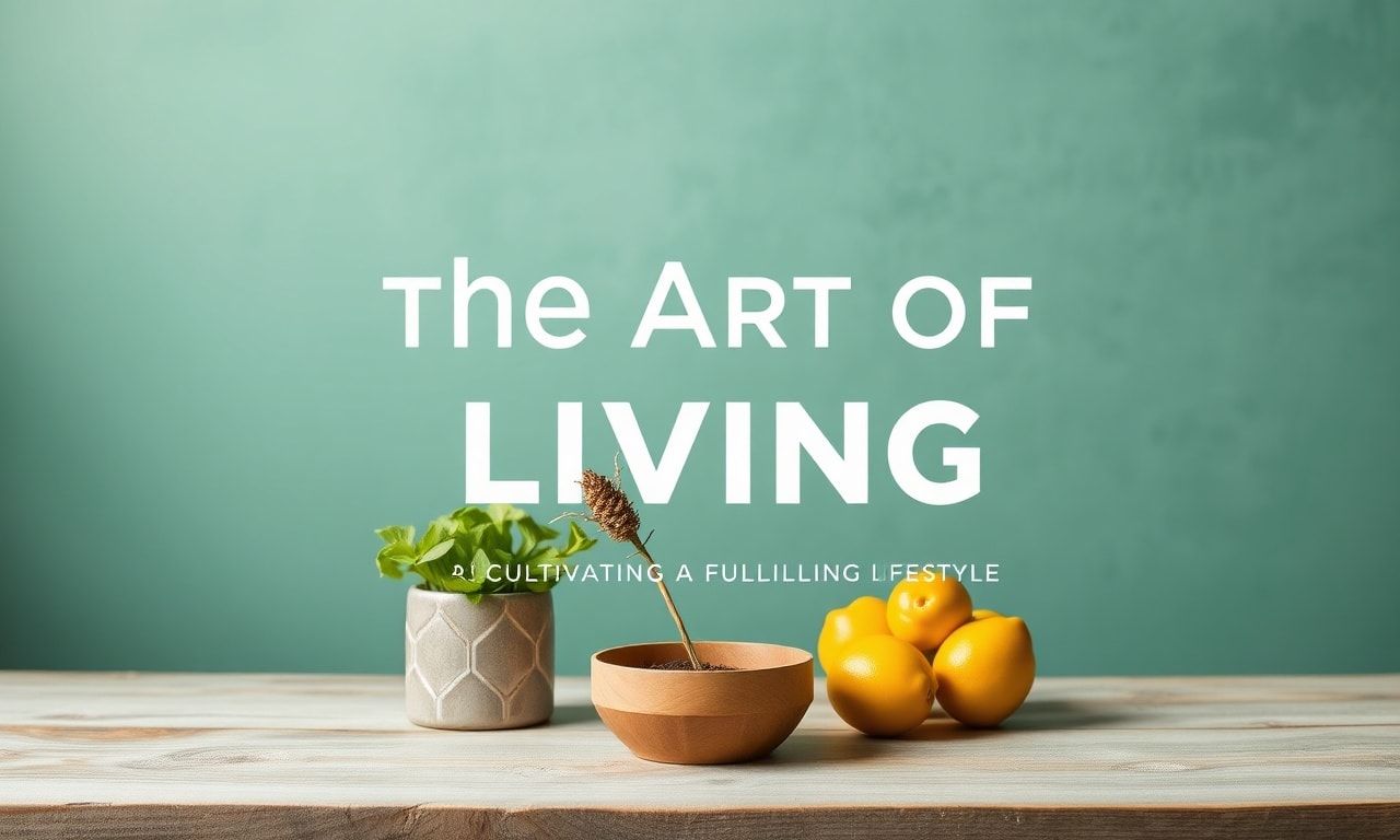 The Art of Living: Cultivating a Fulfilling Lifestyle