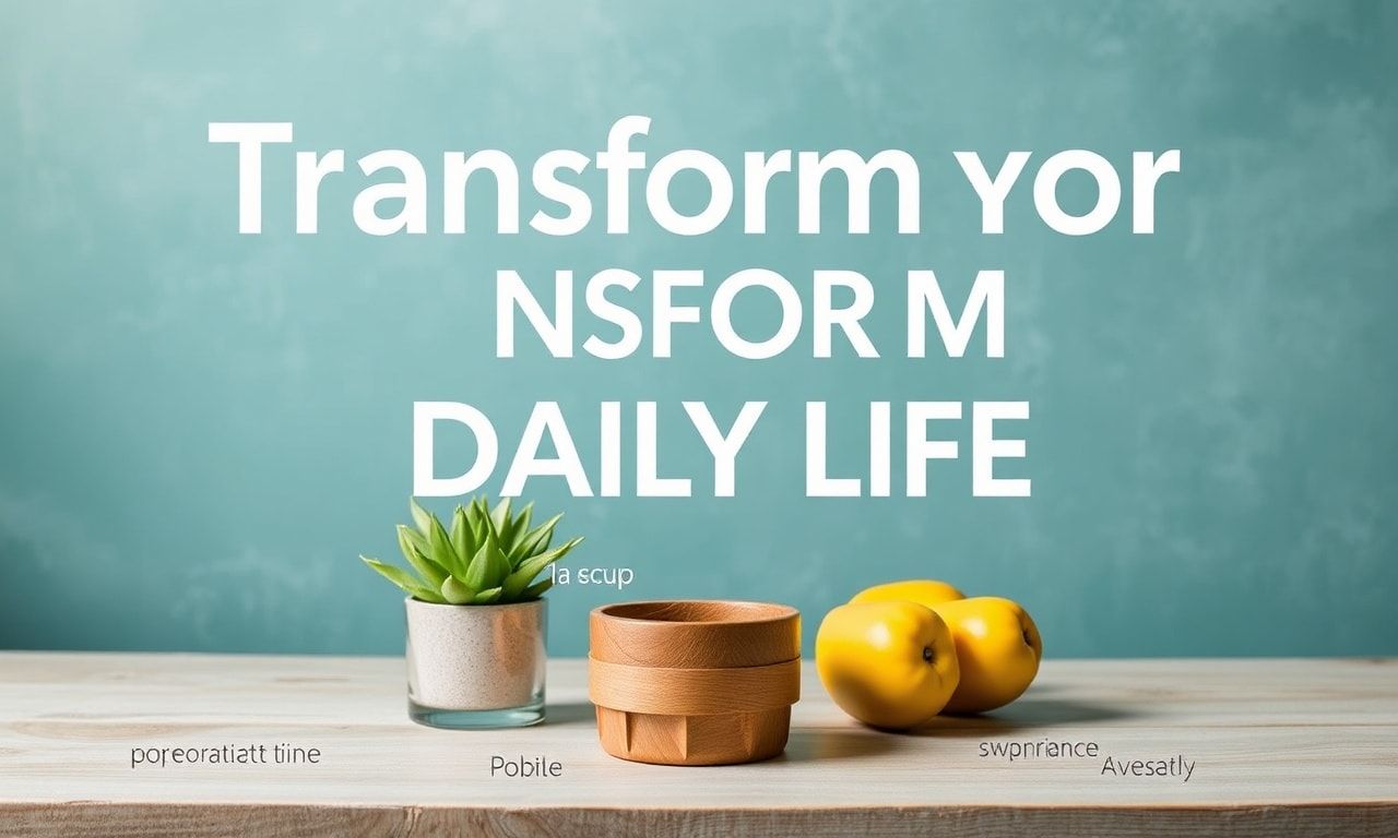 Transform Your Daily Life: Simple Ways to Elevate Your Lifestyle