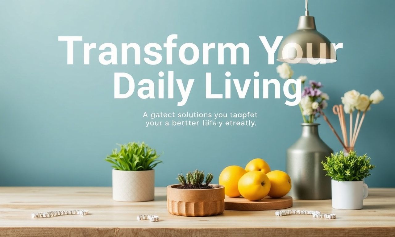 Transform Your Daily Living: Smart Solutions for a Better Lifestyle