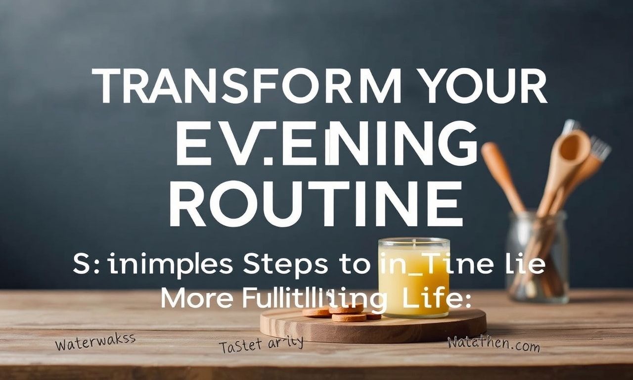 Transforming Your Evening Routine: Simple Steps to a More Fulfilling Life