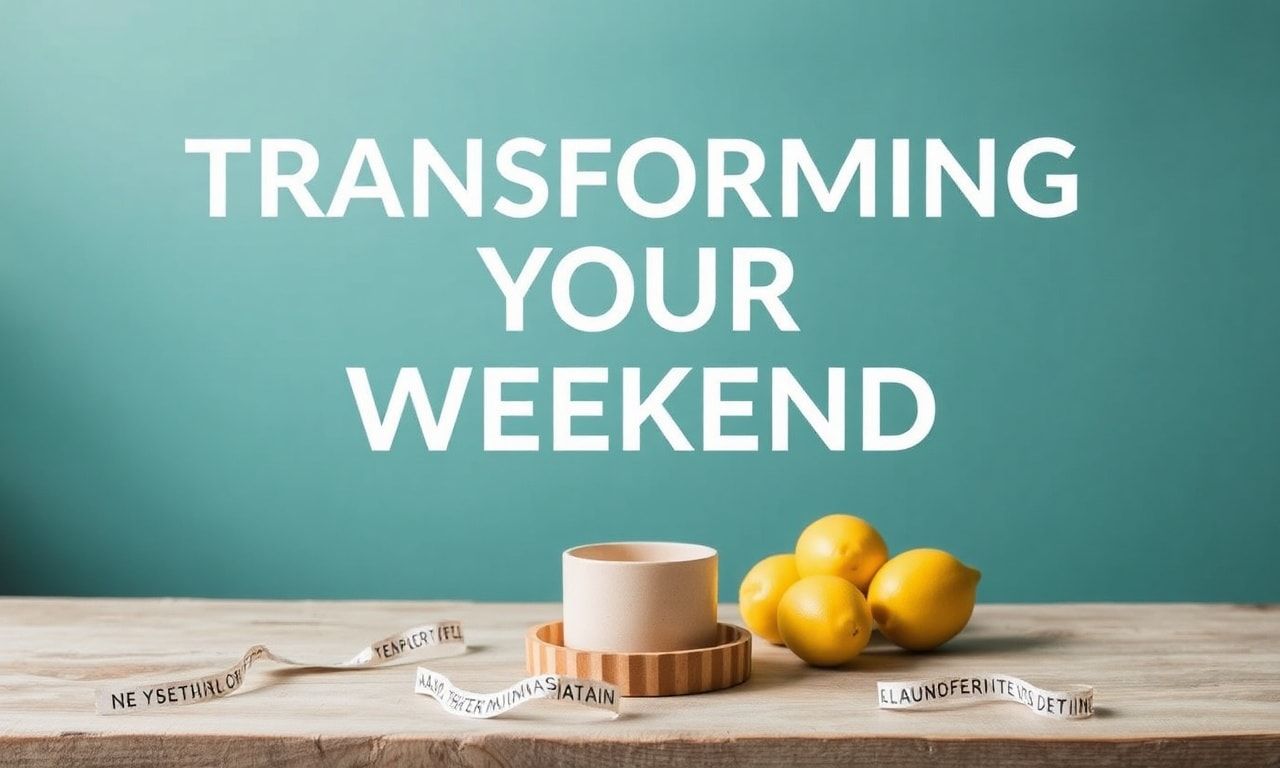 Transforming Your Weekend: A Guide to a More Fulfilling Lifestyle
