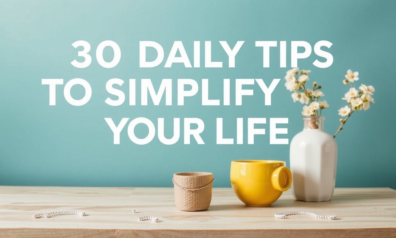 30 Daily Tips to Simplify Your Life