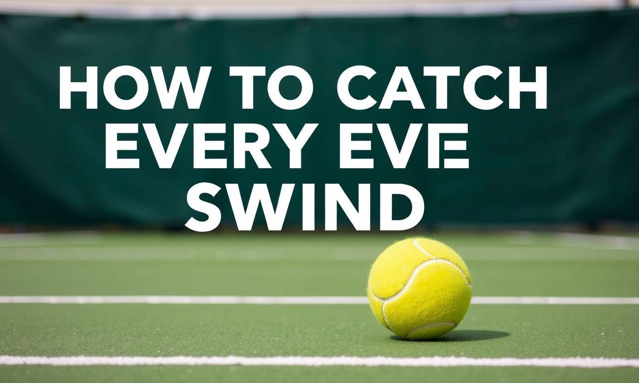 How to Catch Every Swing: Your Ultimate Tennis Tournament Guide