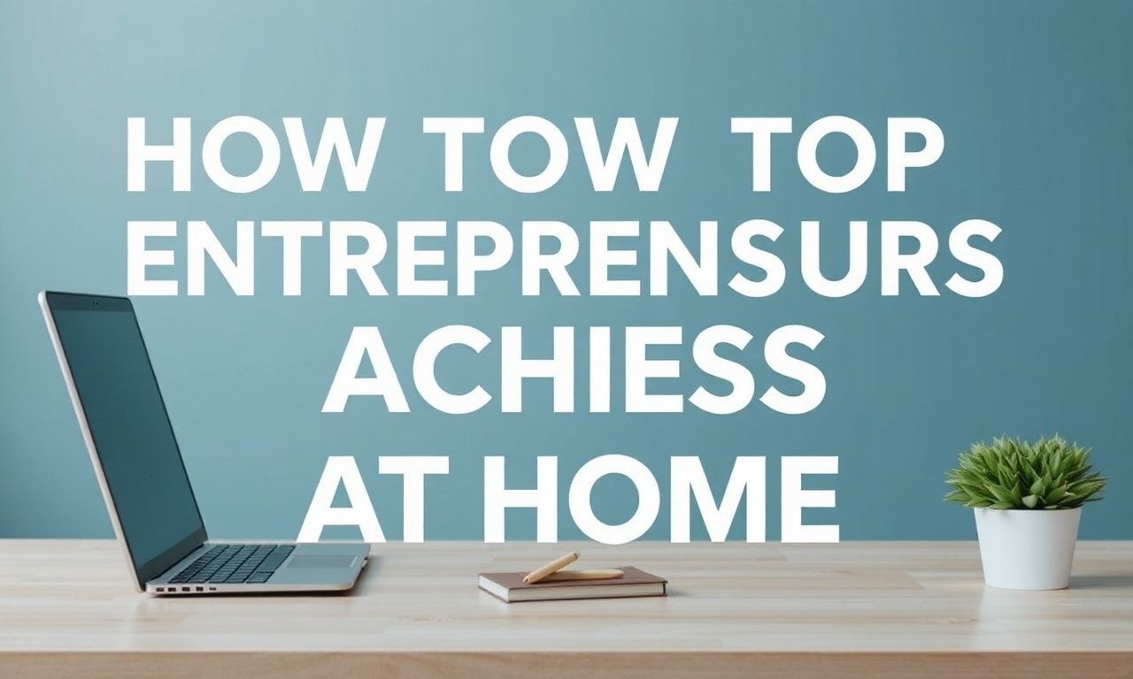 How Top Entrepreneurs Scale Success at Home