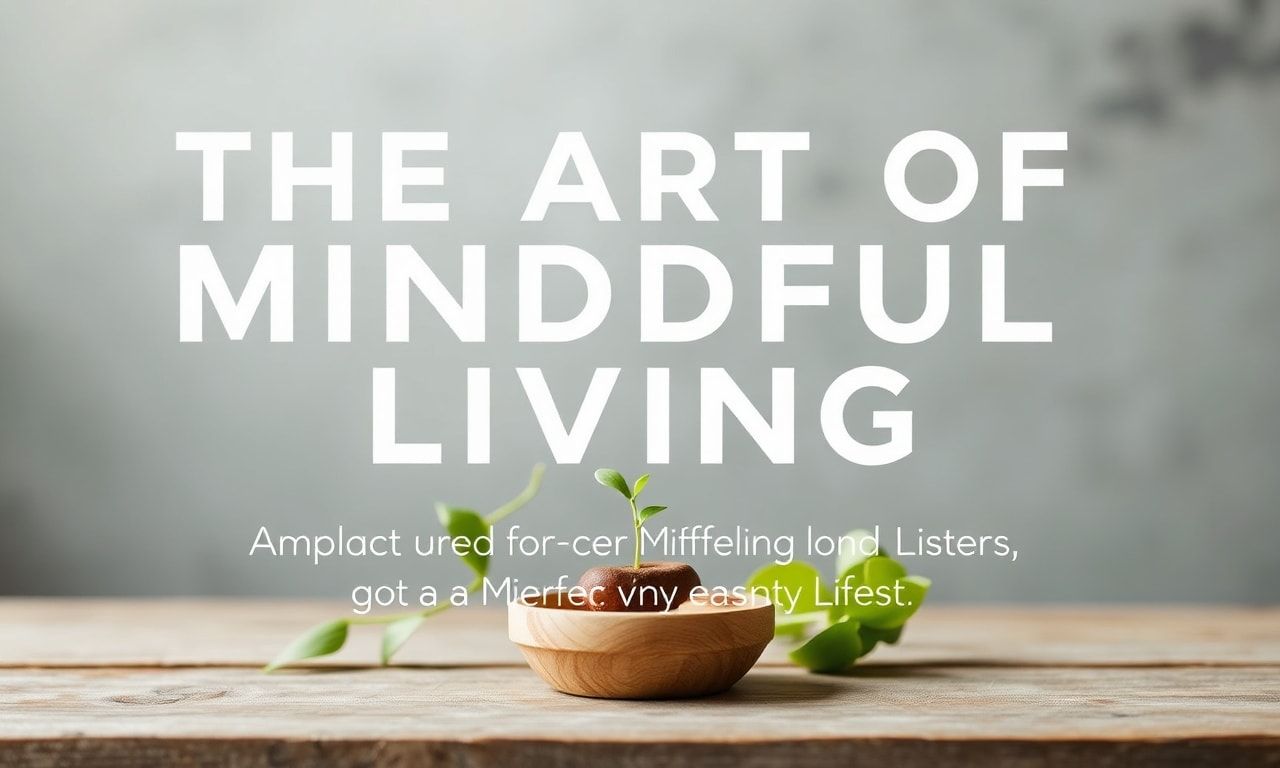 The Art of Mindful Living: Transforming Your Lifestyle for a More Fulfilling Life