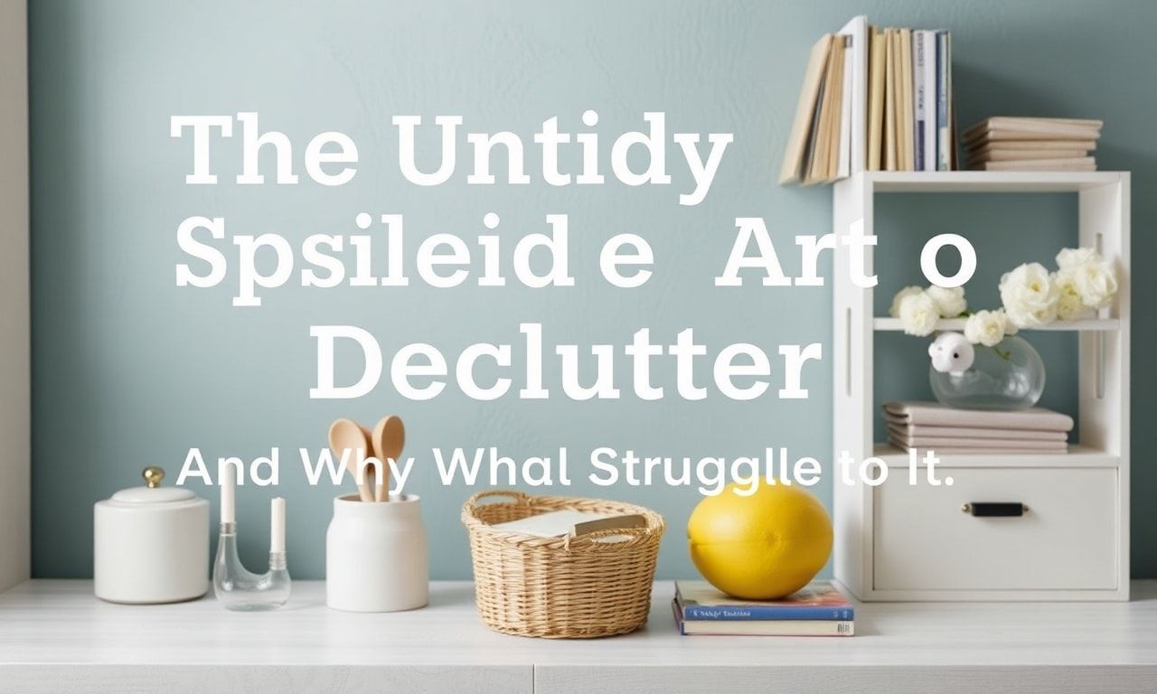 The Messy, Glorious Art of Decluttering (And Why I Suck at It)