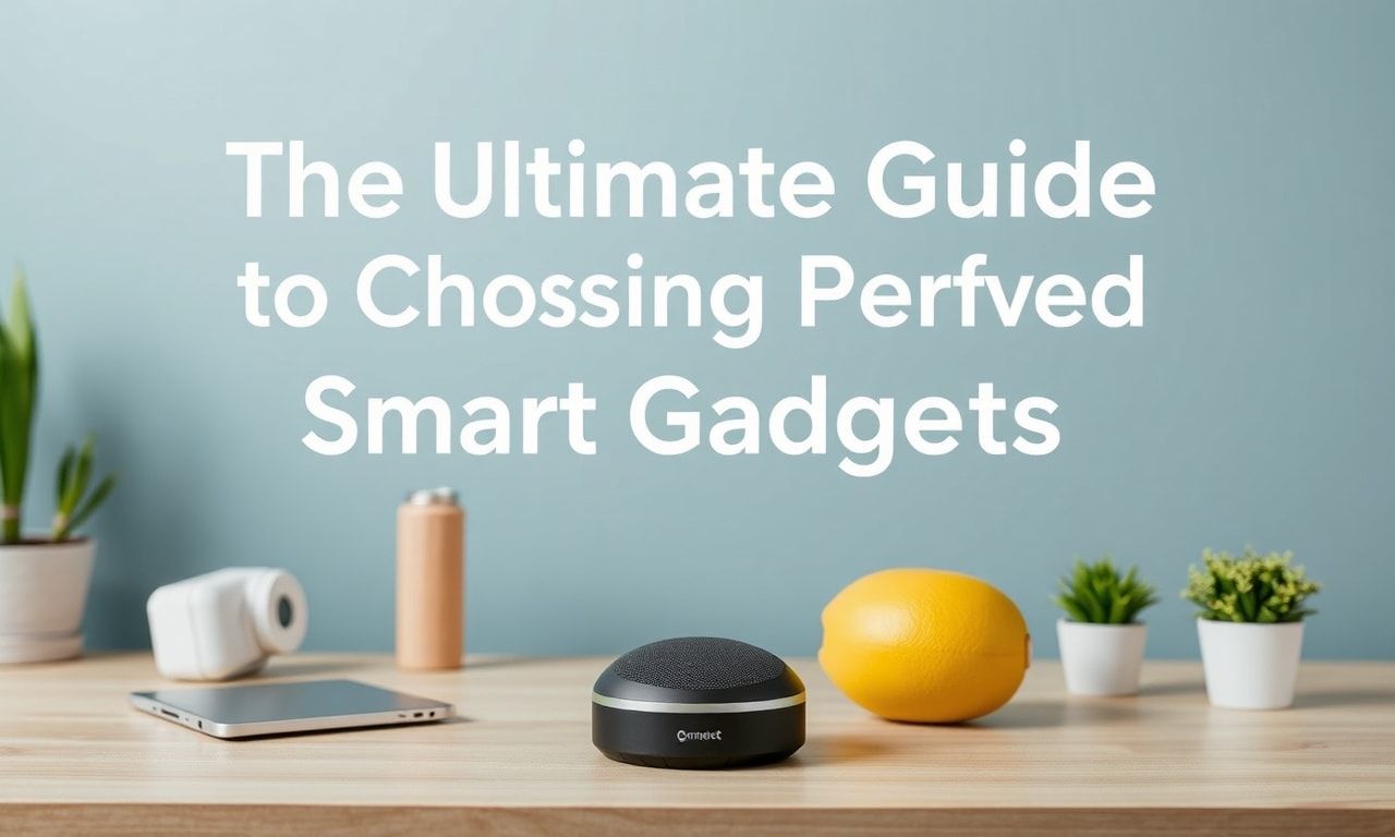 The Ultimate Guide to Picking Perfect Smart Gadgets for Your Home