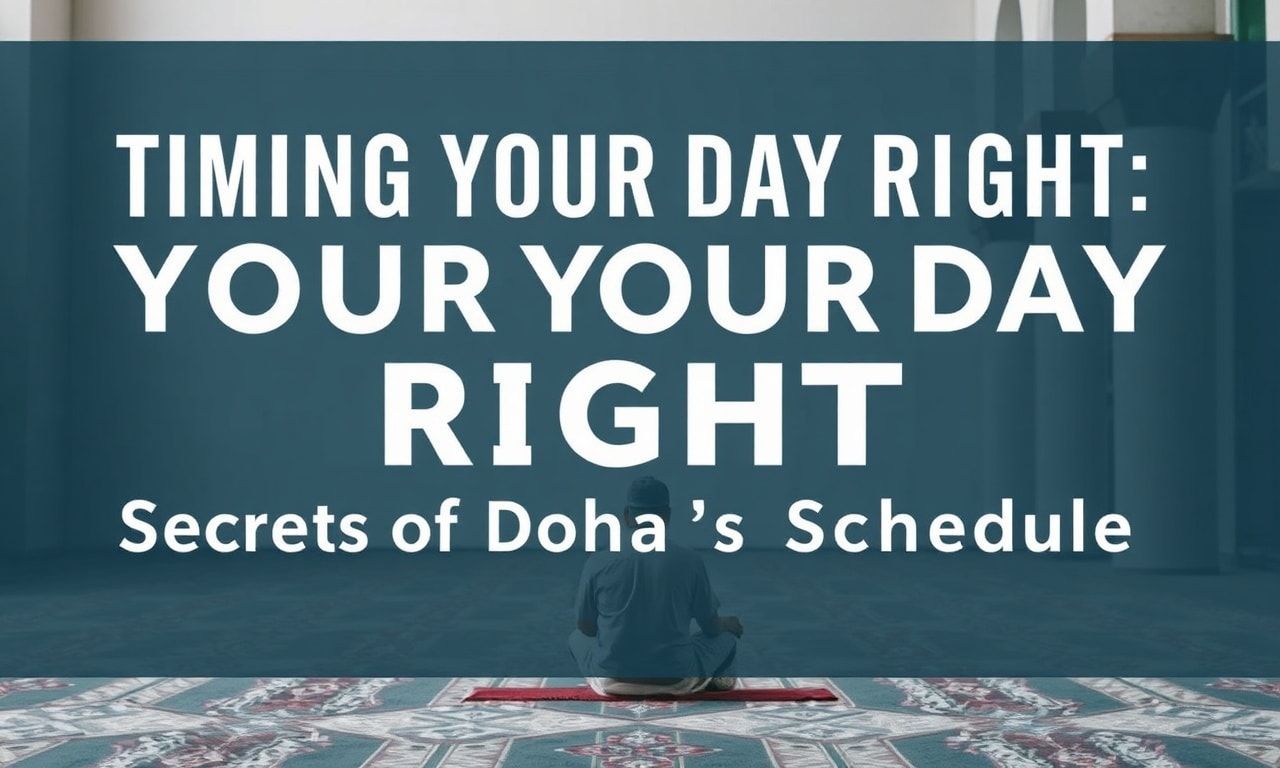 Timing Your Day Right: Doha's Prayer Schedule Secrets